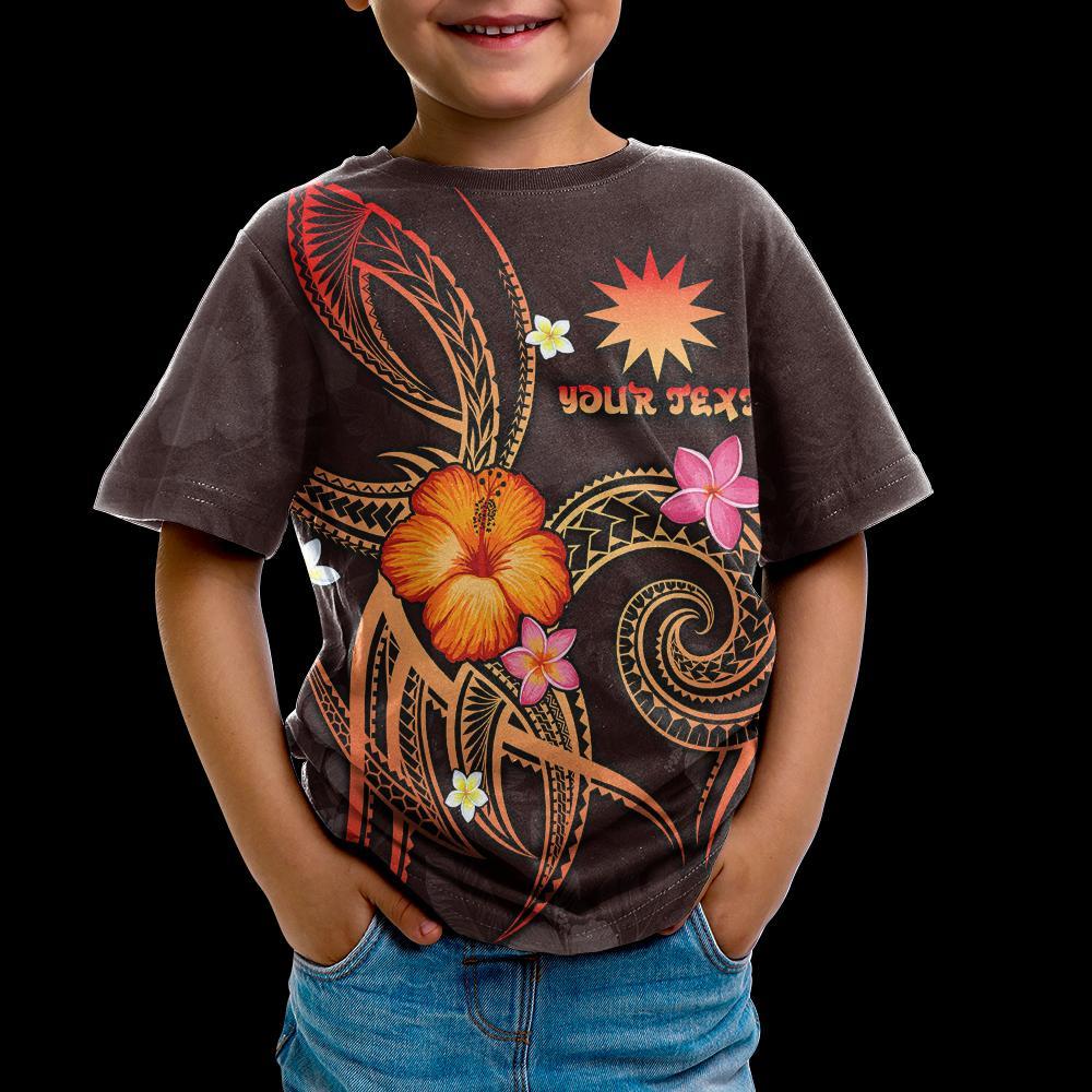 Nauru Polynesian Personalised T shirt - Legend of Nauru (Red) - Vibe Hoodie Shop