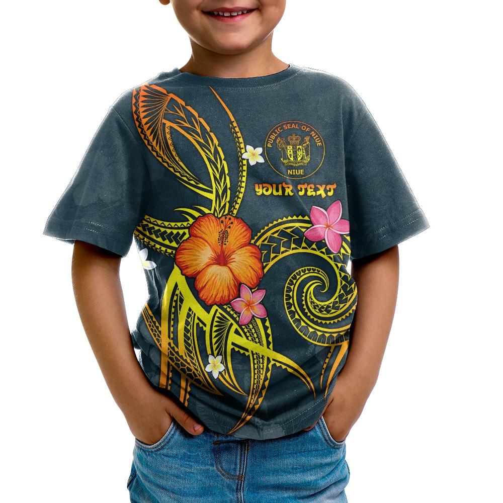 Niue Polynesian Personalised T shirt - Legend of Niue (Blue) - Vibe Hoodie Shop