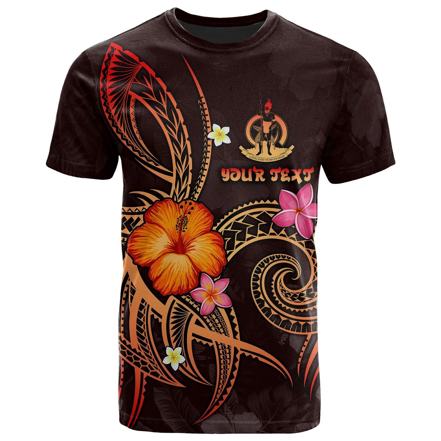 Vanuatu Polynesian Personalised T shirt - Legend of Vanuatu (Red) - Vibe Hoodie Shop