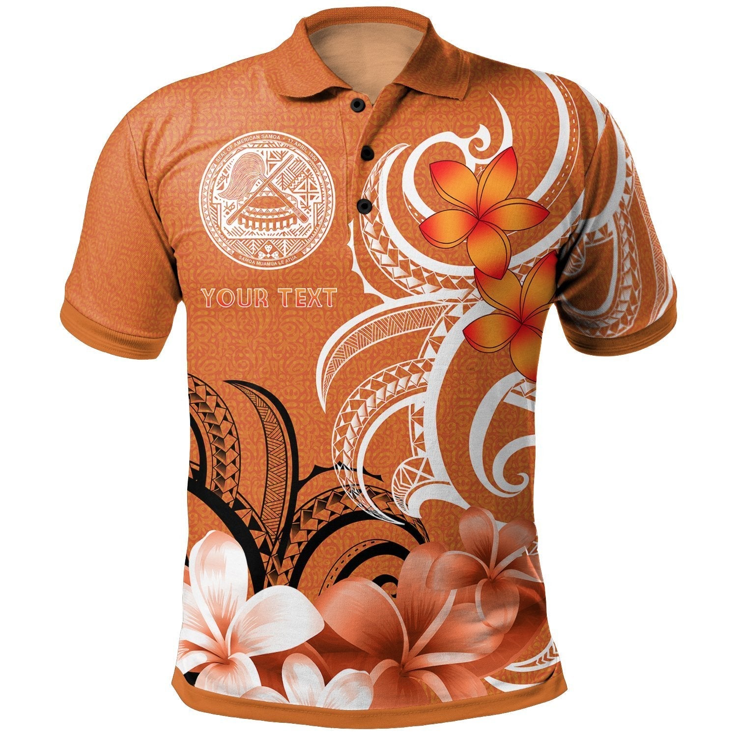 Custom American Samoa Personalised Polo Shirts - American Samoa Spirit - Vibe Hoodie Shop