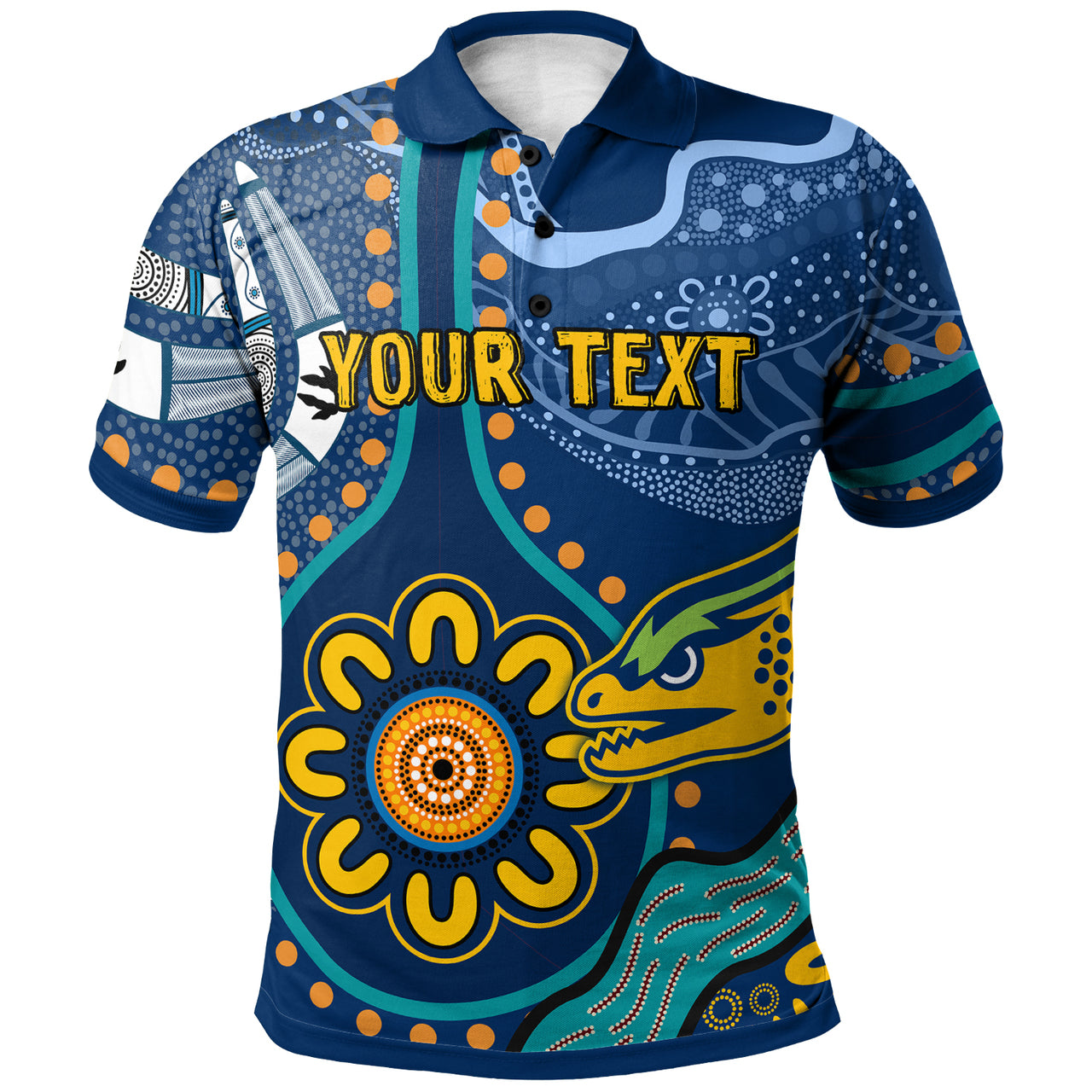 Eels Rugby Polo Shirt - Custom Indigenous Eels Polo Shirt RLT13 - Vibe Hoodie Shop