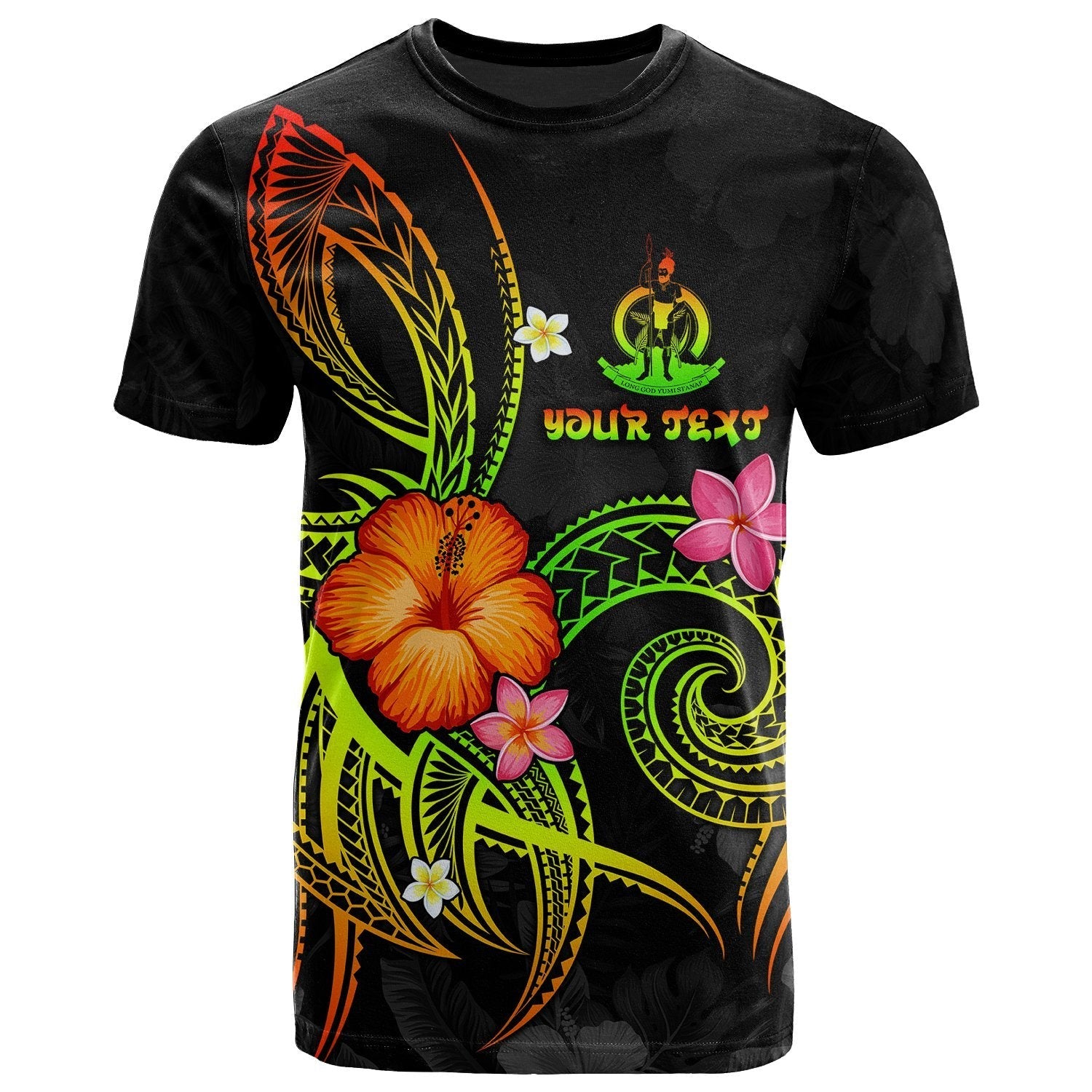 Vanuatu Polynesian Personalised T shirt - Legend of Vanuatu (Reggae) - Vibe Hoodie Shop