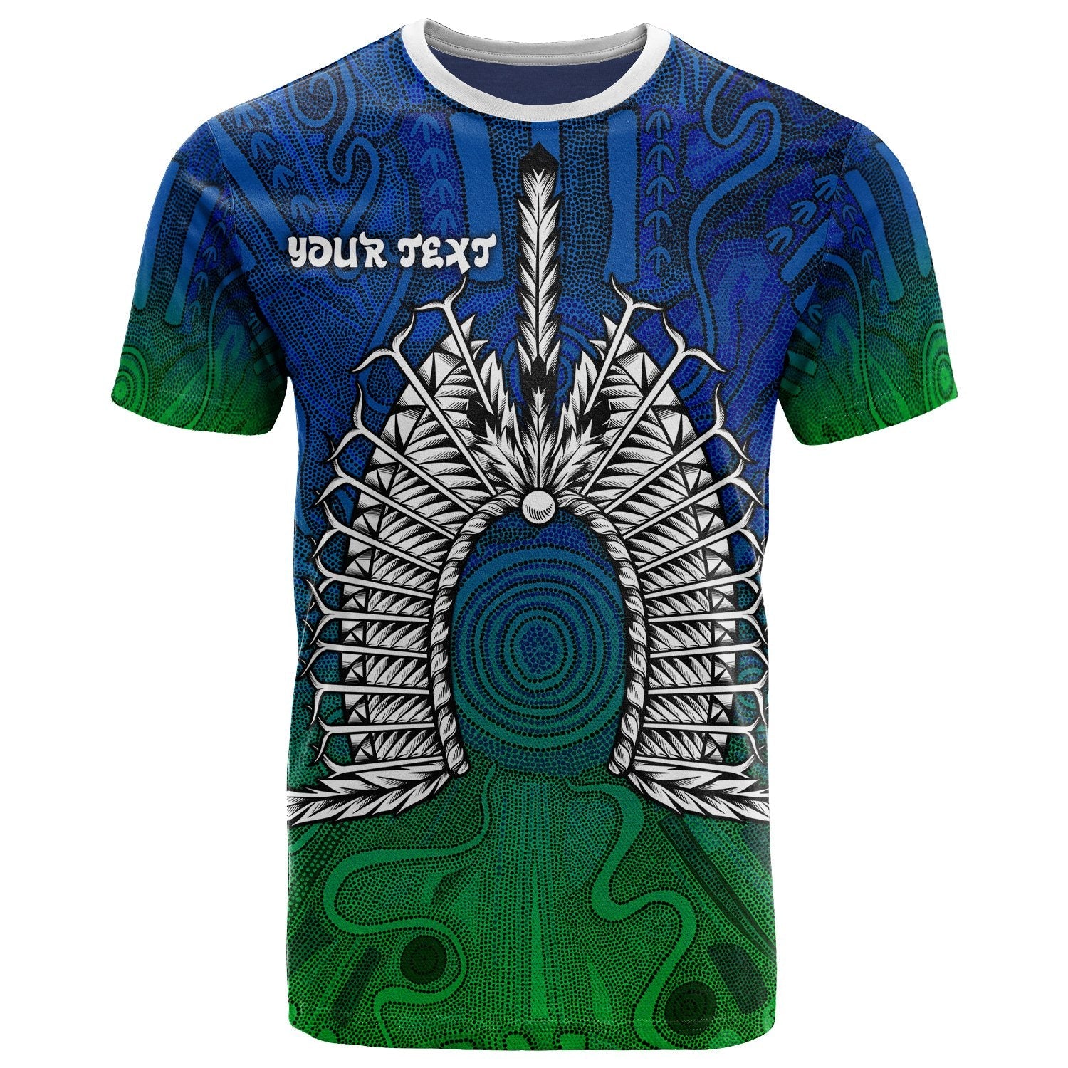 (Custom Text) Torres Strait Islanders T shirt - Dhari Mask - Vibe Hoodie Shop