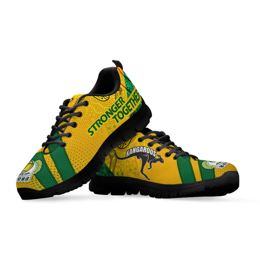 Kangaroos Rugby Sneakers - Kangaroos Mascot STRONGER TOGETHER Sneakers - Vibe Hoodie Shop