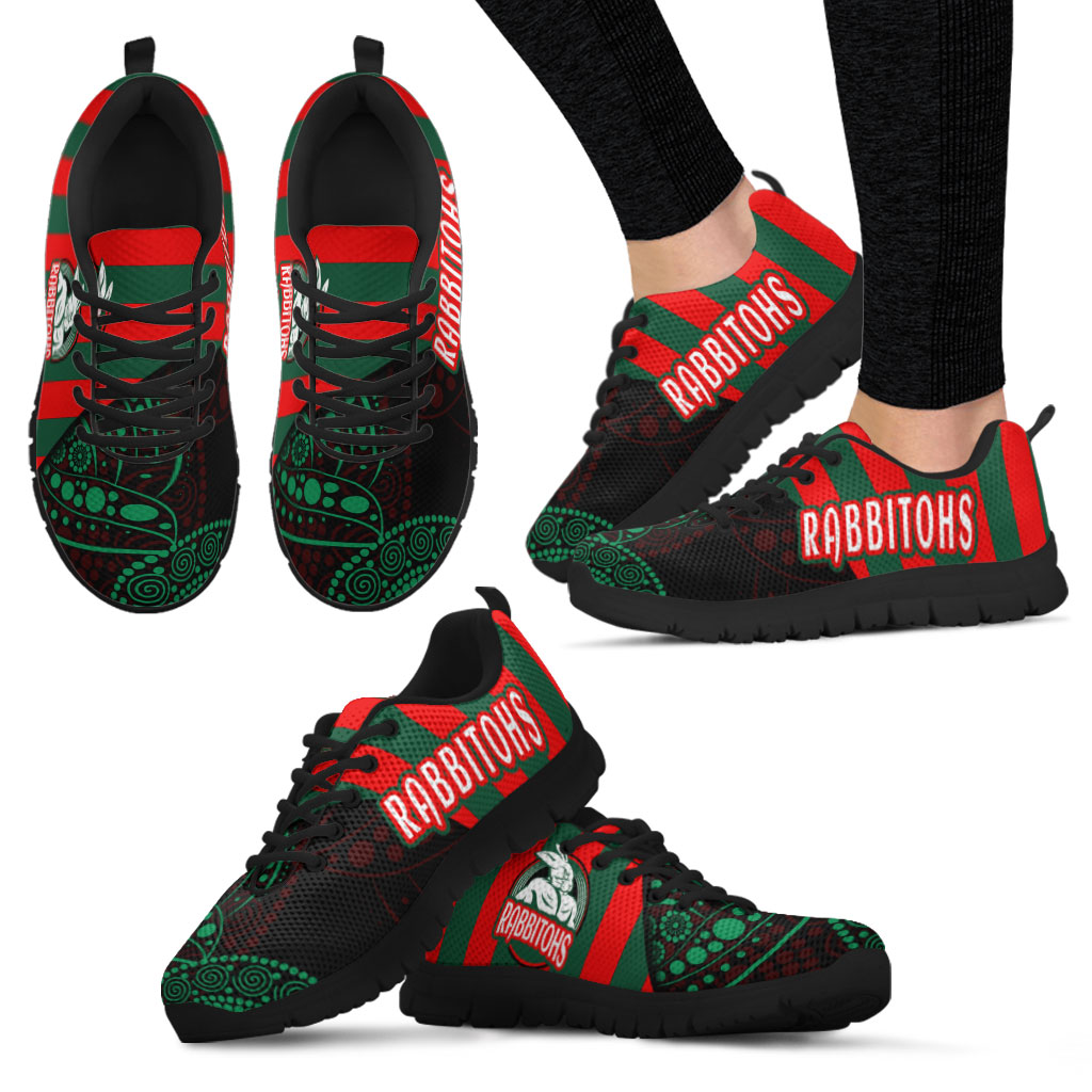 Rabbitohs Rugby Sneakers - Rabbitohs Super Style Sneakers - Vibe Hoodie Shop