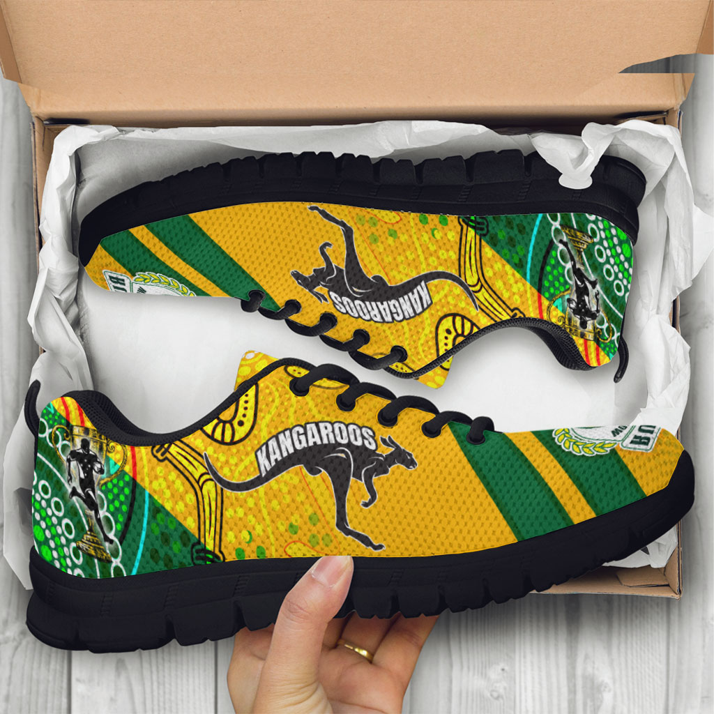 Kangaroos Rugby Sneakers - Kangaroos Mascot STRONGER TOGETHER Sneakers - Vibe Hoodie Shop