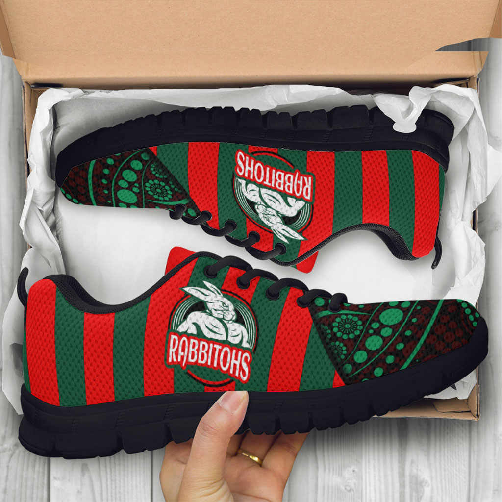 Rabbitohs Rugby Sneakers - Rabbitohs Super Style Sneakers - Vibe Hoodie Shop