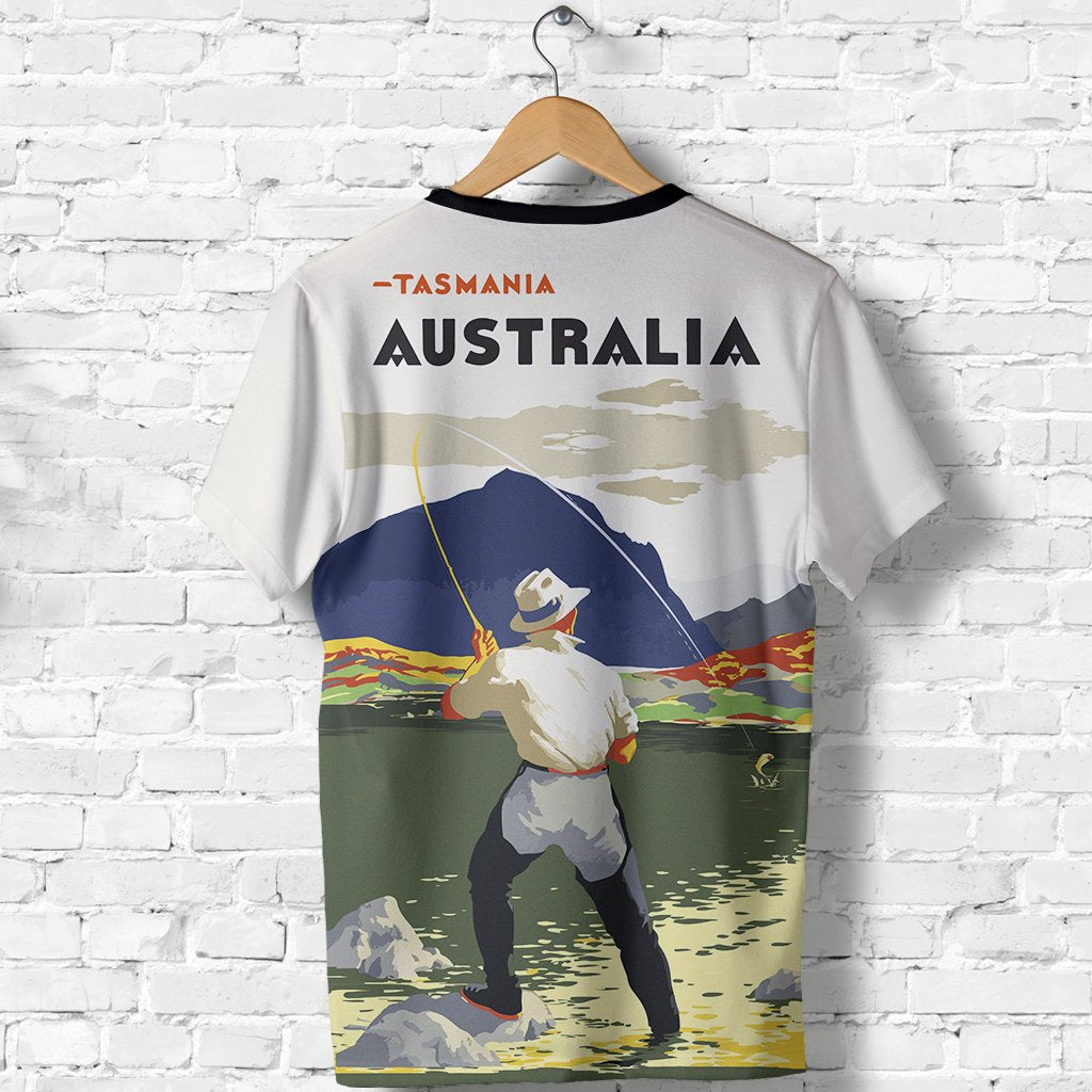 Australia T shirt - Tasmania T shirt Fishing - Unisex - Vibe Hoodie Shop