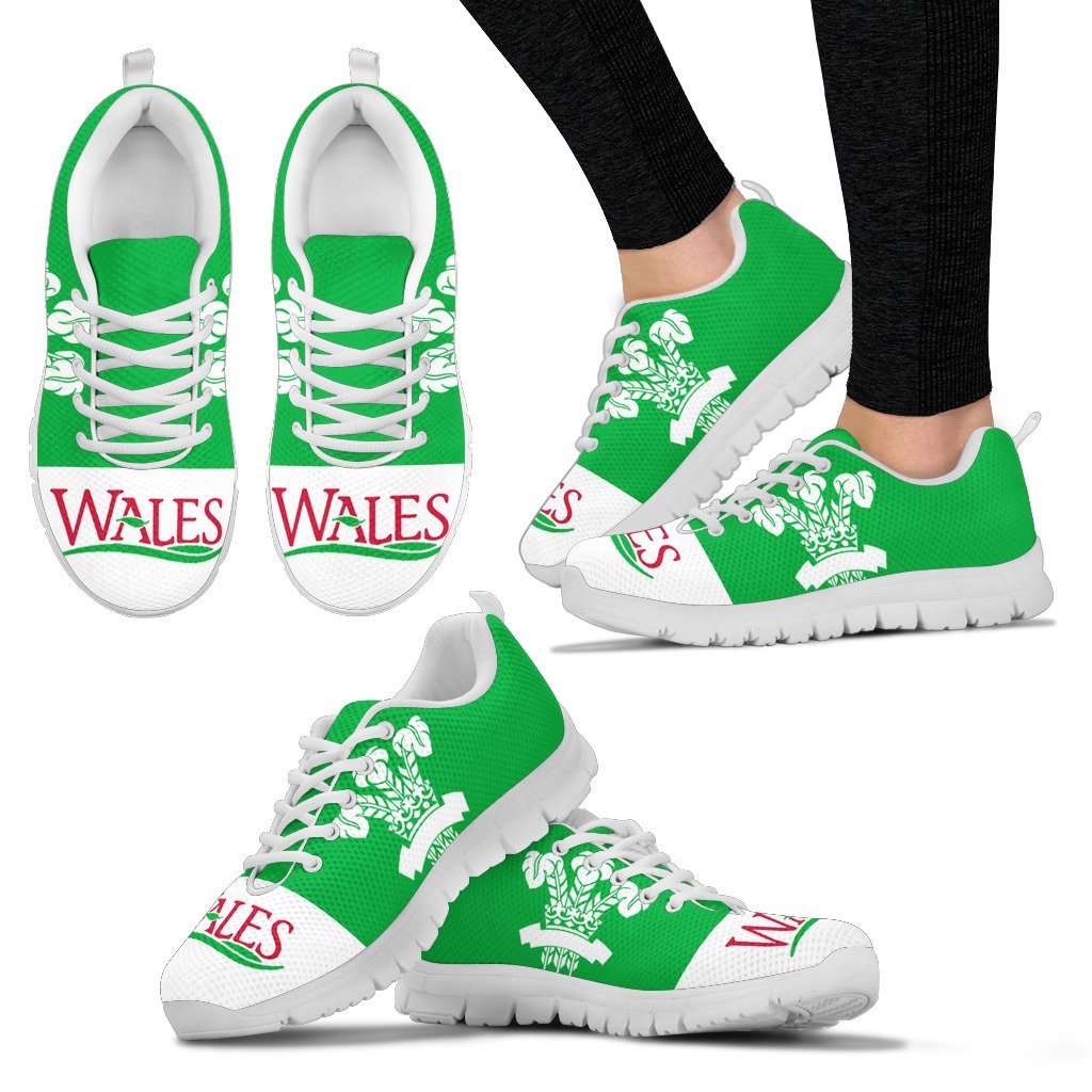 Wales Three Feather (Men's /Women's ) Men's / Women's Sneakers (Shoes) - Vibe Hoodie Shop