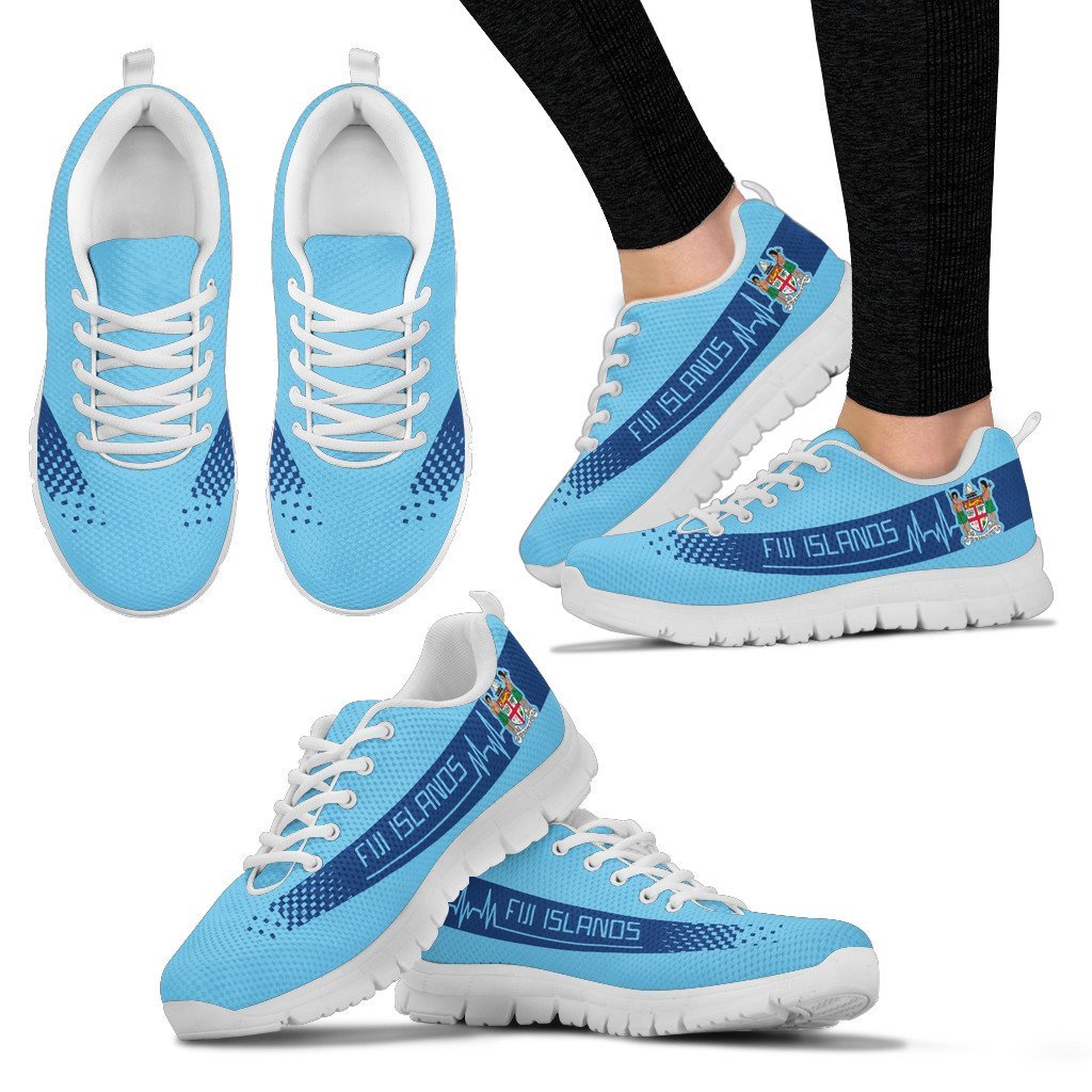 Fijian Heartbeat Sneakers - Coat Of Arms - Vibe Hoodie Shop