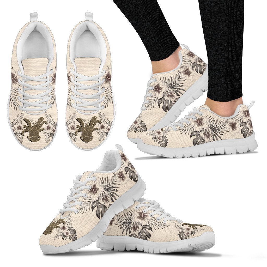 Niue Sneakers - The Beige Hibiscus - Vibe Hoodie Shop