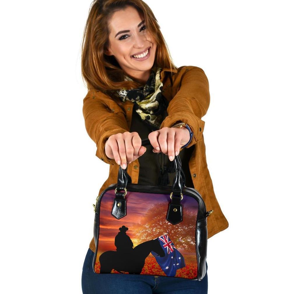 ANZAC Day 2021 Shoulder Handbag - Lest We Forget Ver01 - Vibe Hoodie Shop