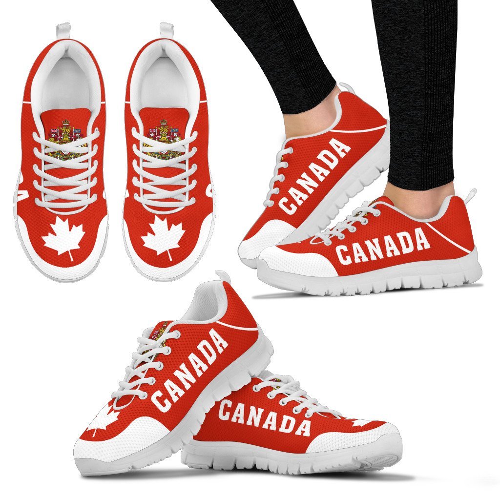 Canada Coat Of Arms Sneakers - Vibe Hoodie Shop