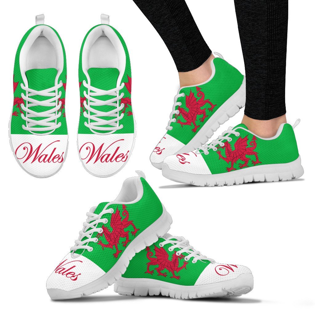 Wales Dragon Men's / Women's Sneakers (Shoes) 02 - Vibe Hoodie Shop