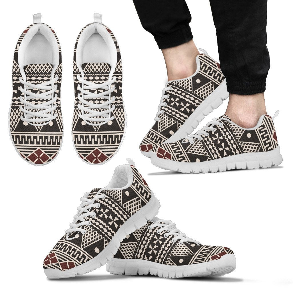 Fiji - Fijian Tapa Pattern Shoes - Vibe Hoodie Shop