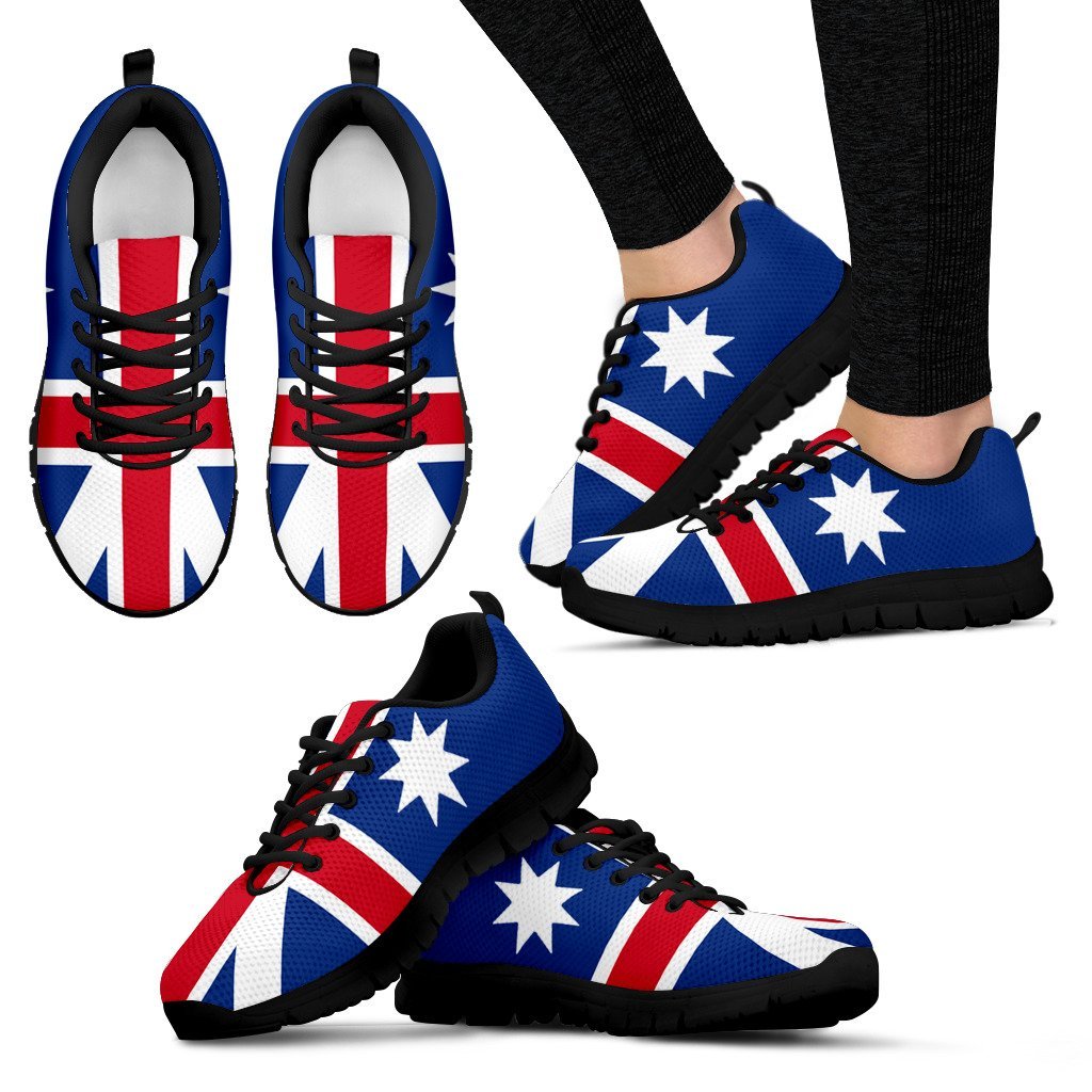 Sneakers - Aus Flag Shoes Aussie Star - Unisex - Vibe Hoodie Shop