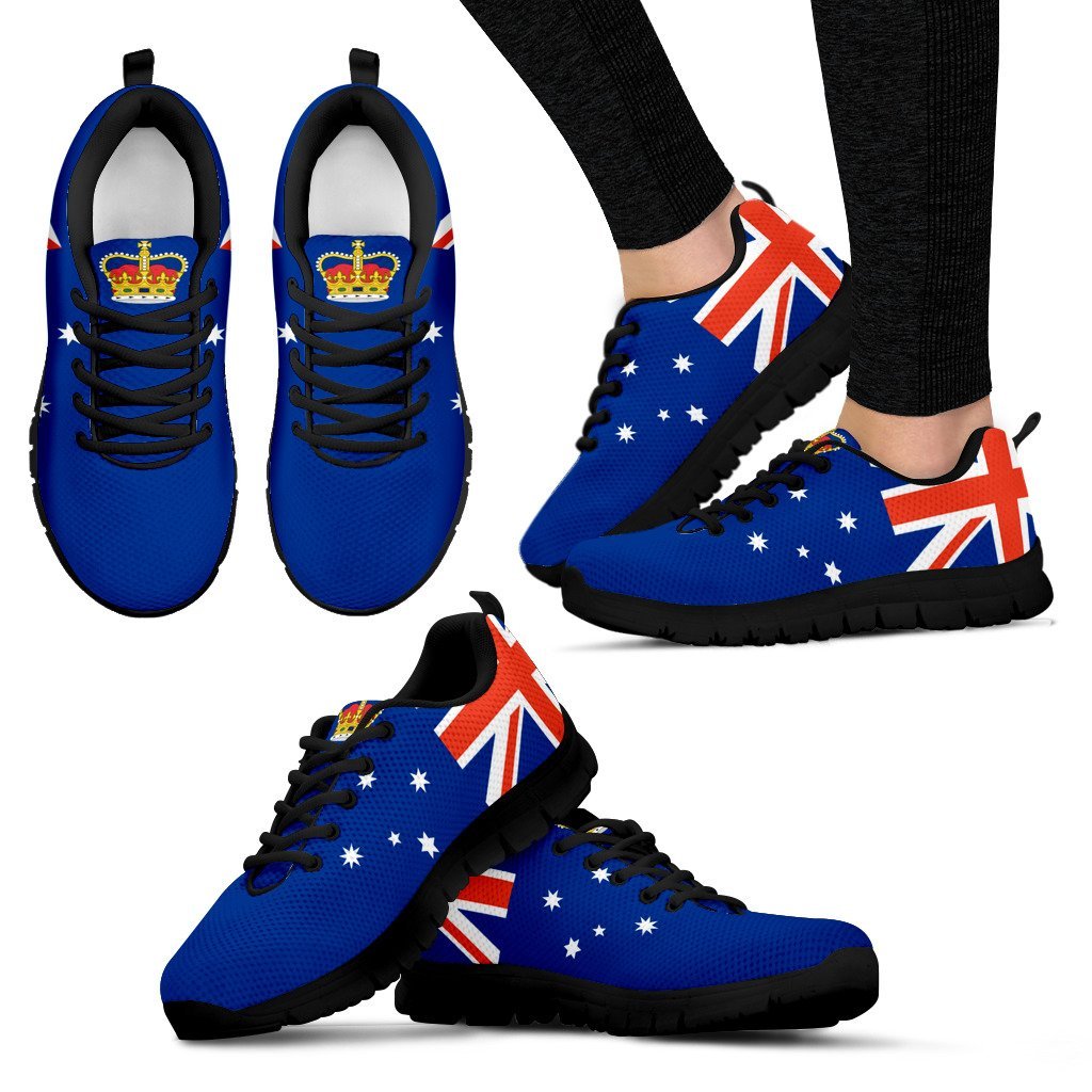 Sneakers - Aus Flag Shoes Victoria Flag And Coat Of Arms - Unisex - Vibe Hoodie Shop