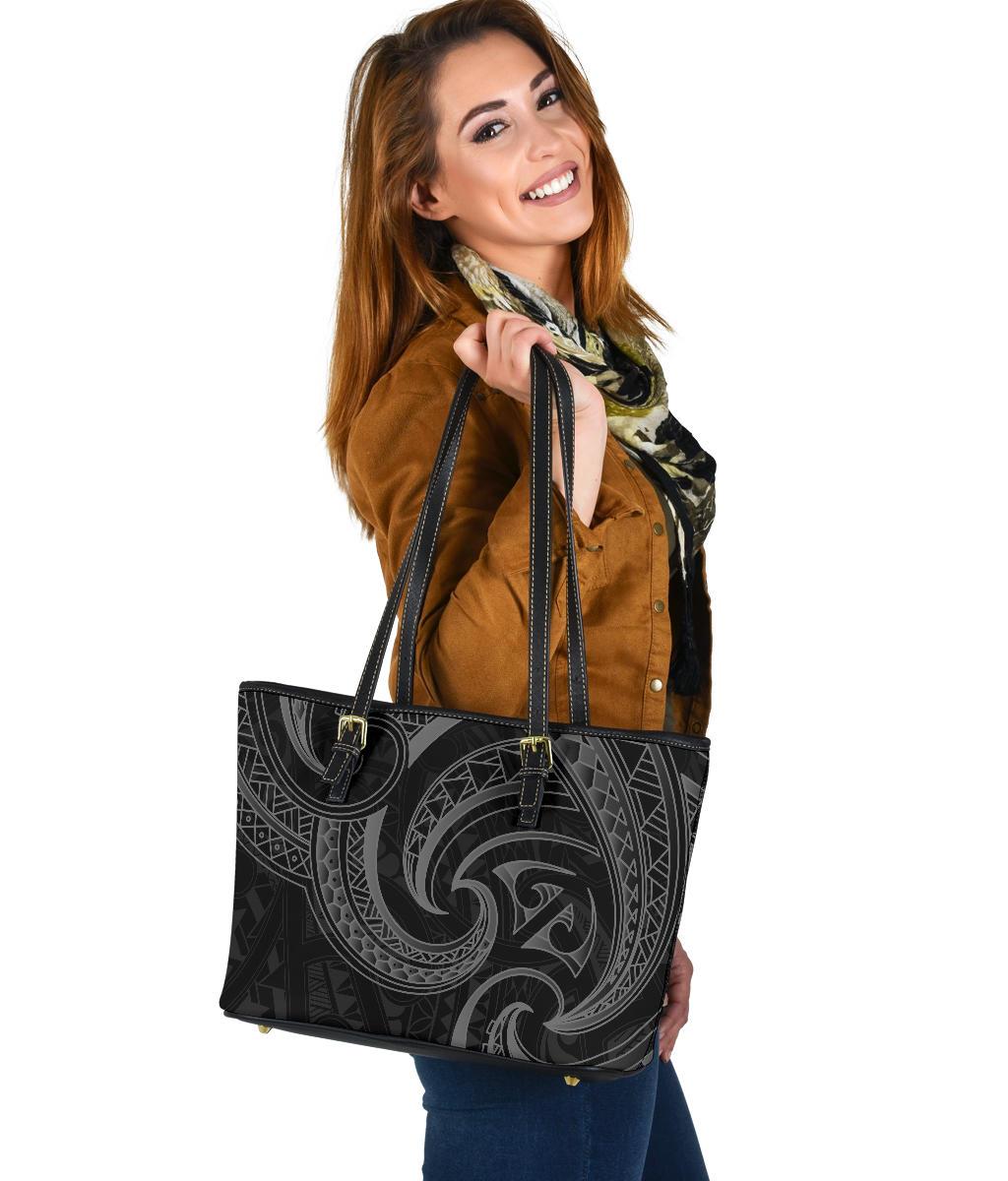 new-zealand-maori-mangopare-small-leather-tote-polynesian-black