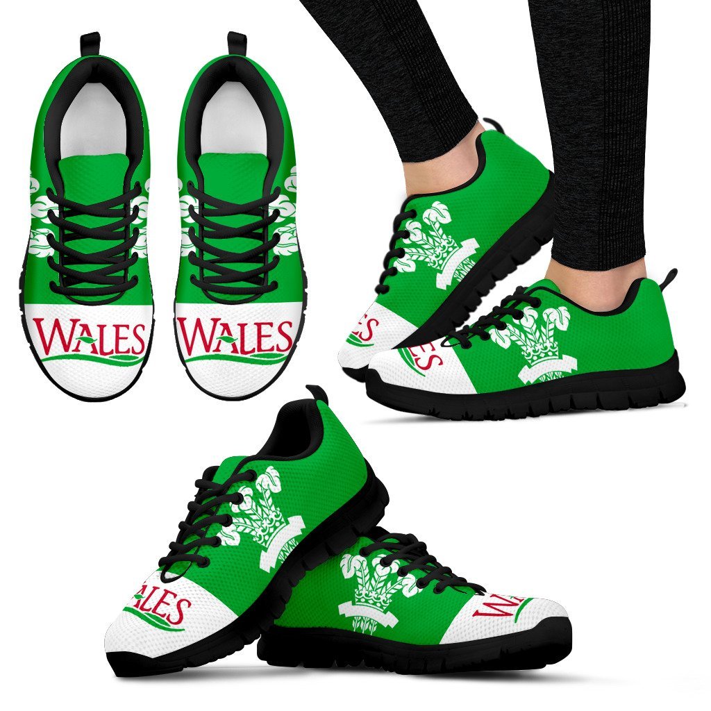 Wales Three Feather (Men's /Women's ) Men's / Women's Sneakers (Shoes) - Vibe Hoodie Shop