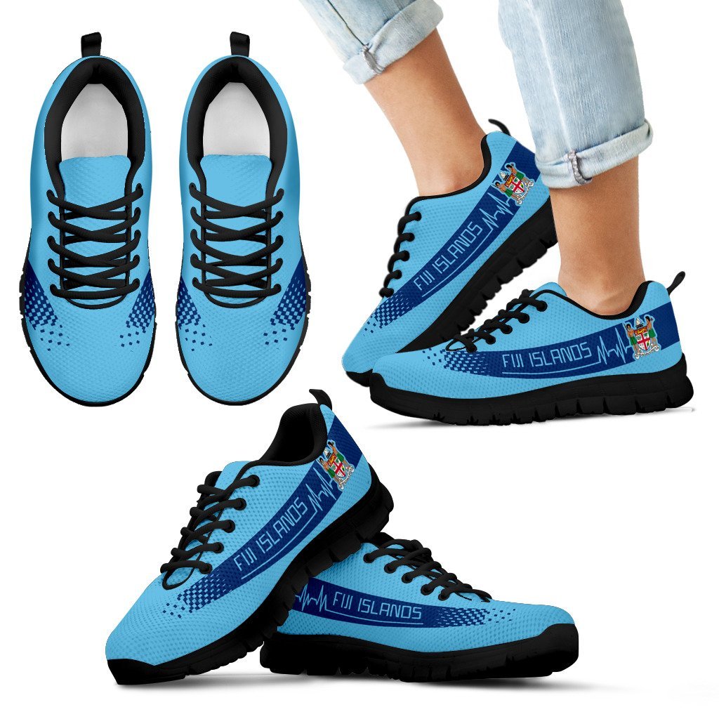 Fijian Heartbeat Sneakers - Coat Of Arms - Vibe Hoodie Shop