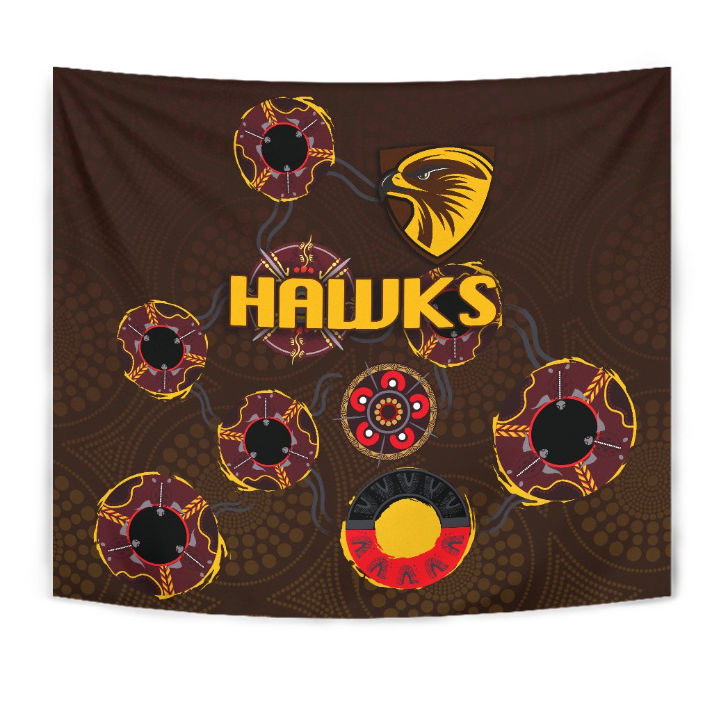 Hawthorn Tapestry Hawks Indigenous - Brown - Vibe Hoodie Shop