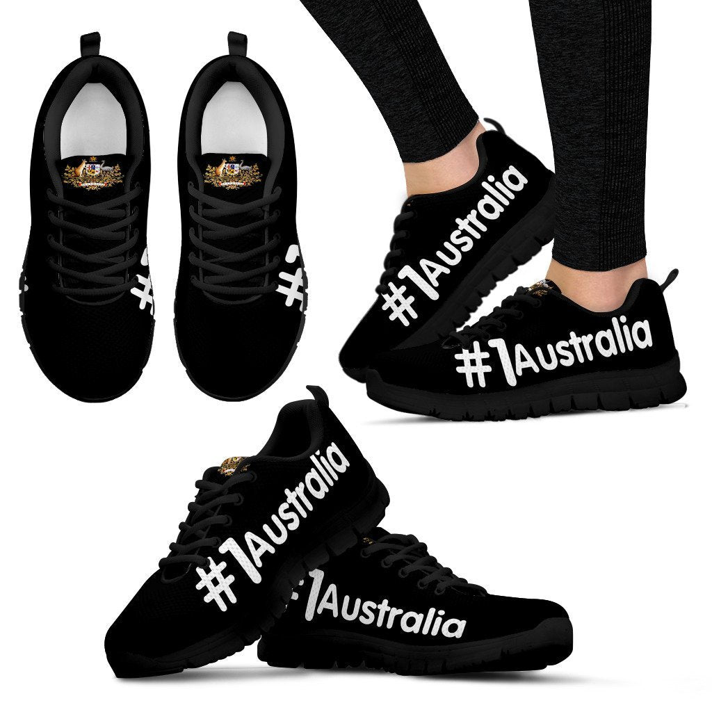 Sneakers - Australian Coat Of Arms Shoes Hashtag Australia - Unisex - Vibe Hoodie Shop