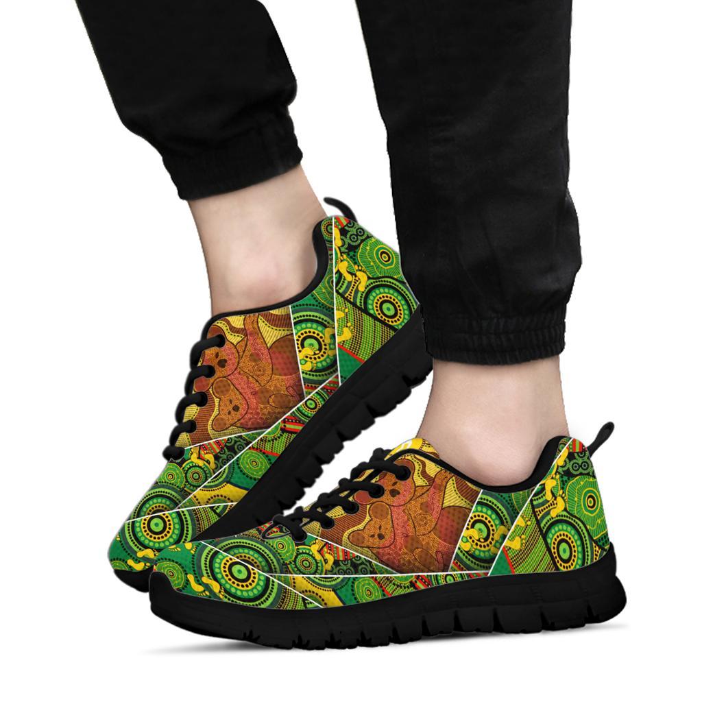 Aboriginal Sneakers - Australia Koala Shoes Indigenous Patterns - Vibe Hoodie Shop