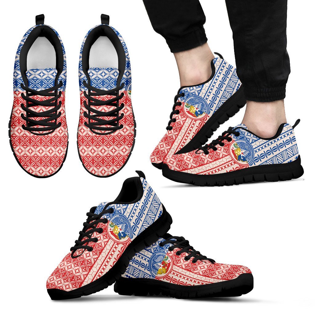 Tokouso Sneakers - Coat Of Arms On Tapa Pattern - Vibe Hoodie Shop