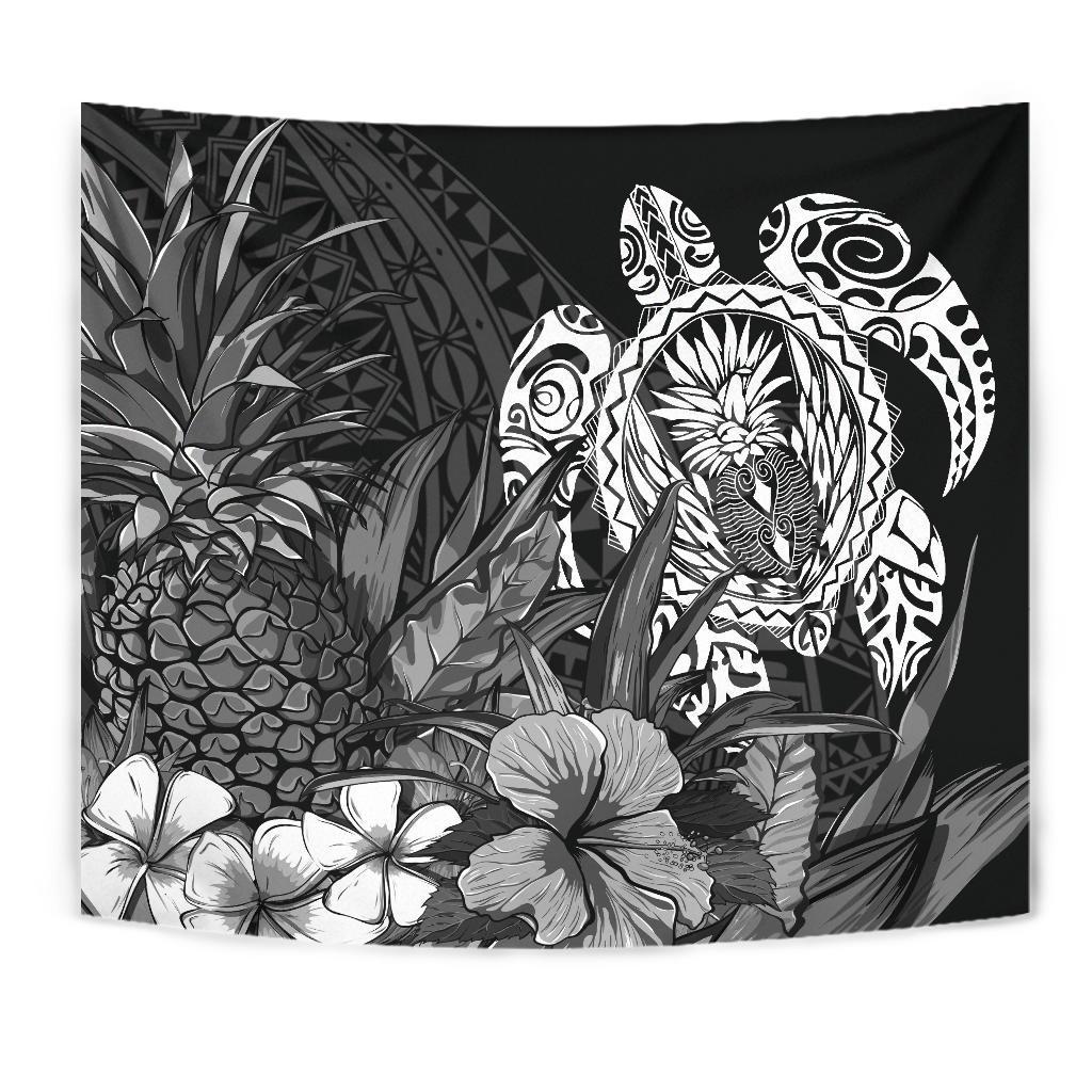 Polynesian Turtle Pineapple Tapestry - Vibe Hoodie Shop