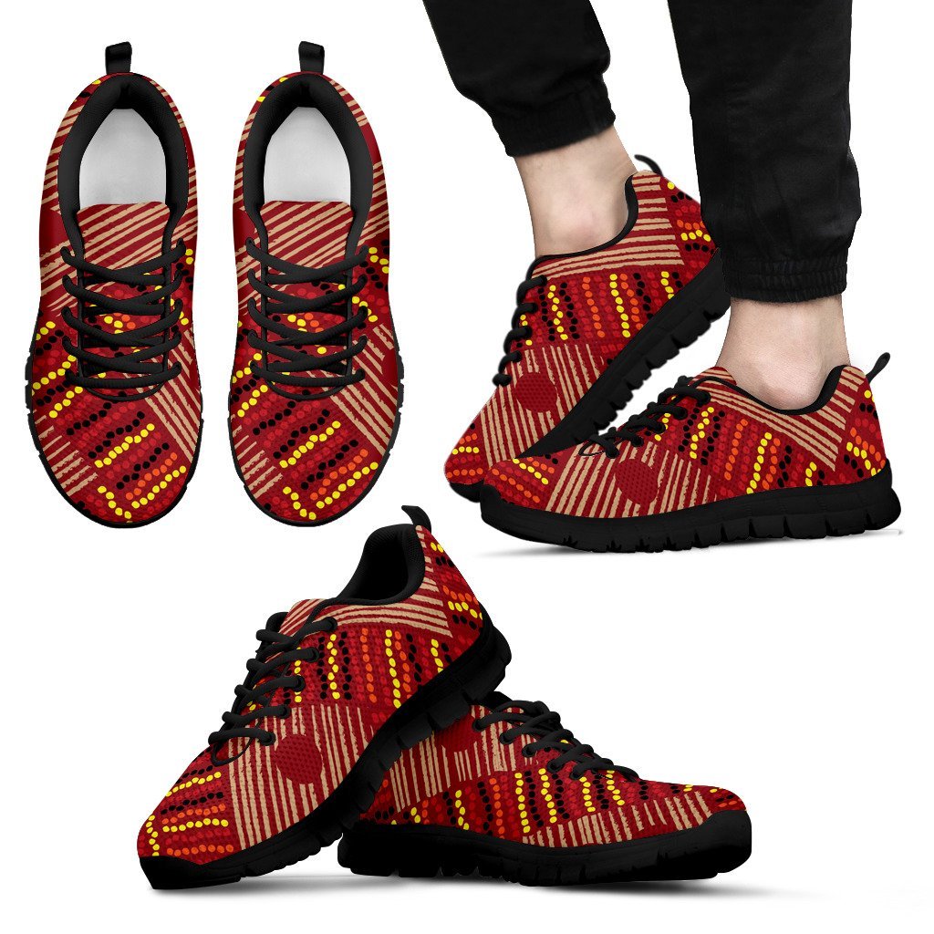 Aboriginal Sneakers, Indigenous Patterns - 03 - Vibe Hoodie Shop