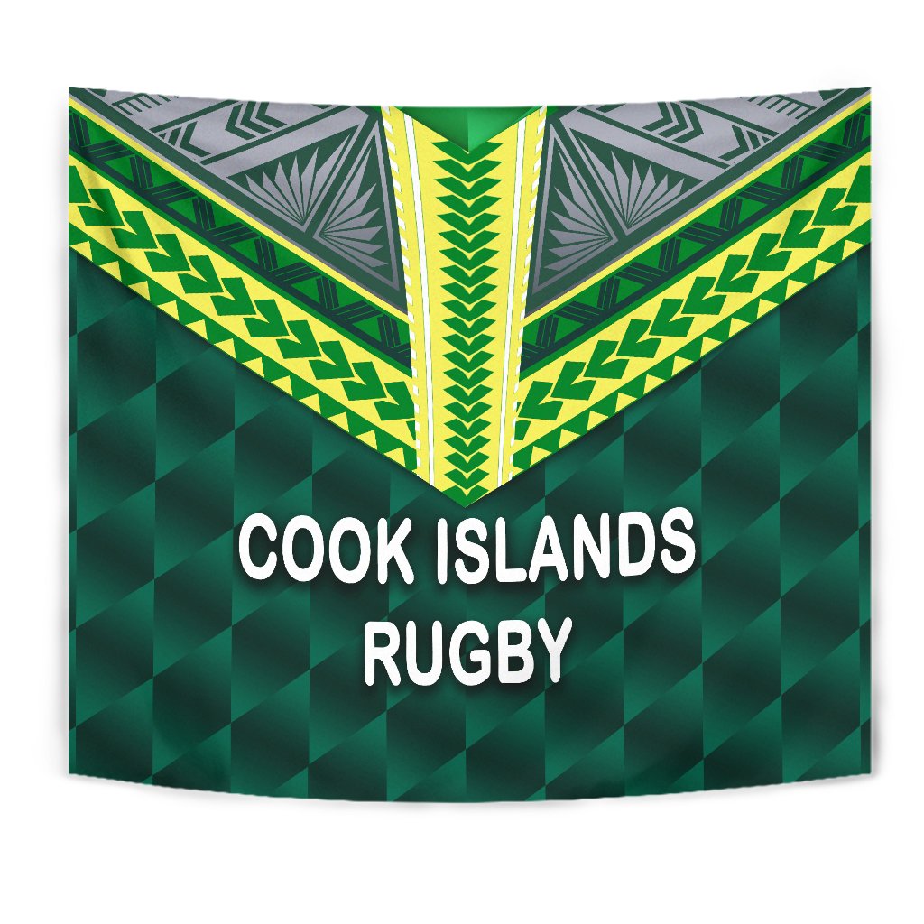 Cook Islands Rugby Tapestry - Vibe Hoodie Shop