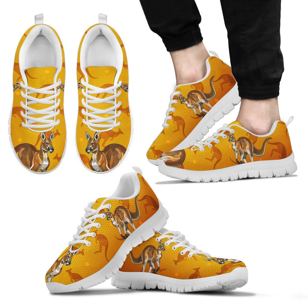 Sneakers - Kangaroo Shoes Drawing Painting - Unisex - Vibe Hoodie Shop