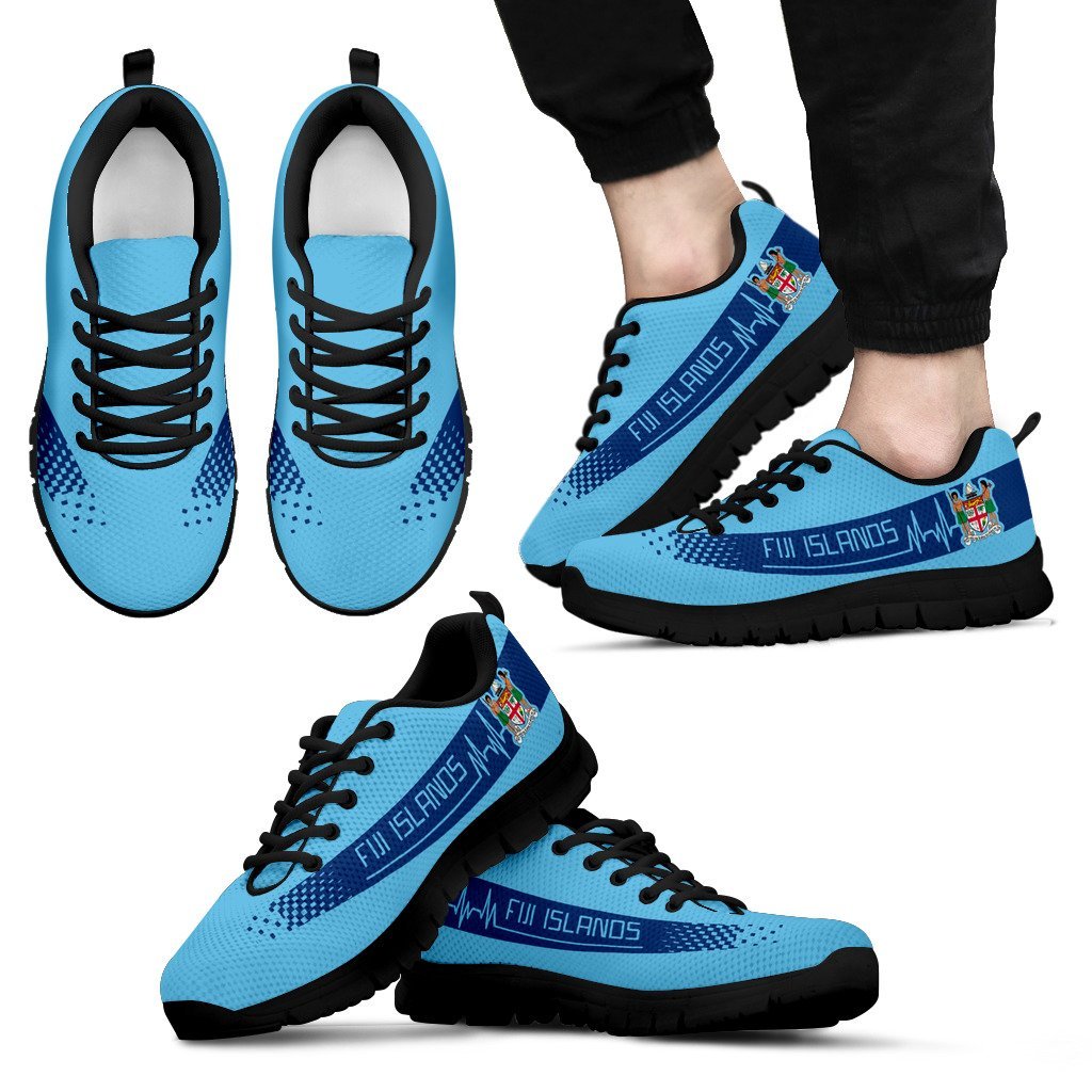Fijian Heartbeat Sneakers - Coat Of Arms - Vibe Hoodie Shop
