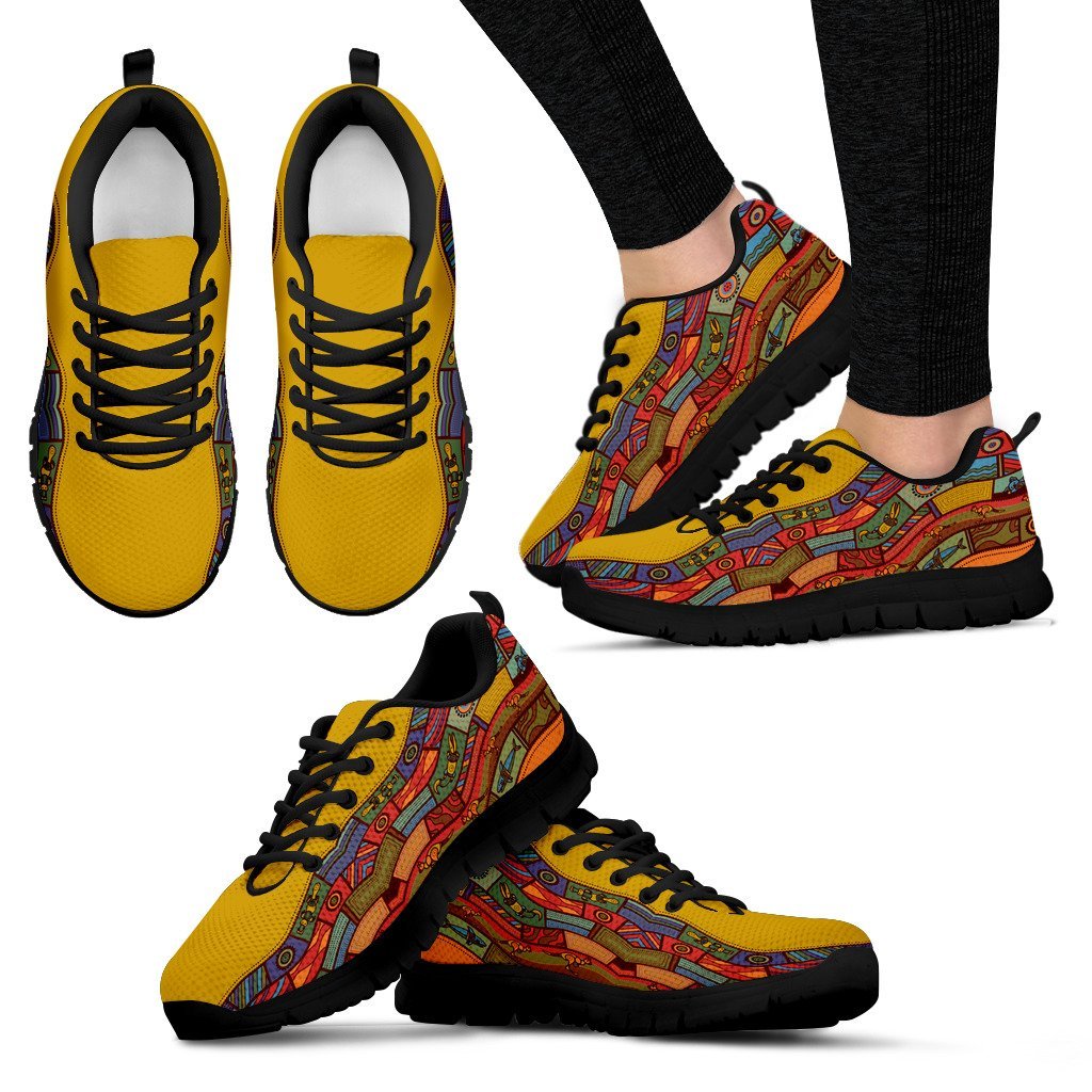 Australia Sneakers - Pattern Motifs Shoes - Vibe Hoodie Shop