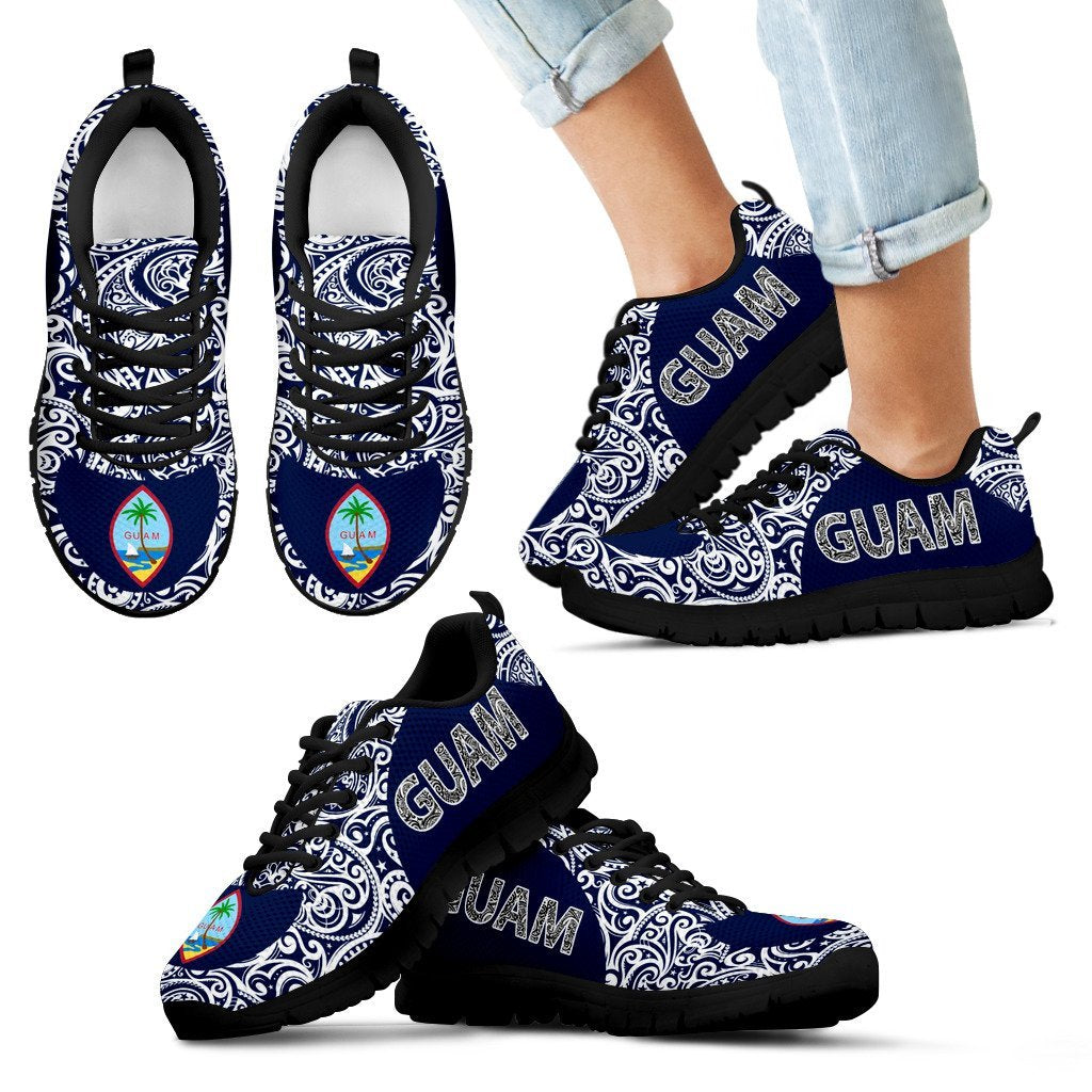 Guam Shoes - Guam Sneakers Polynesia Pattern Special - Vibe Hoodie Shop