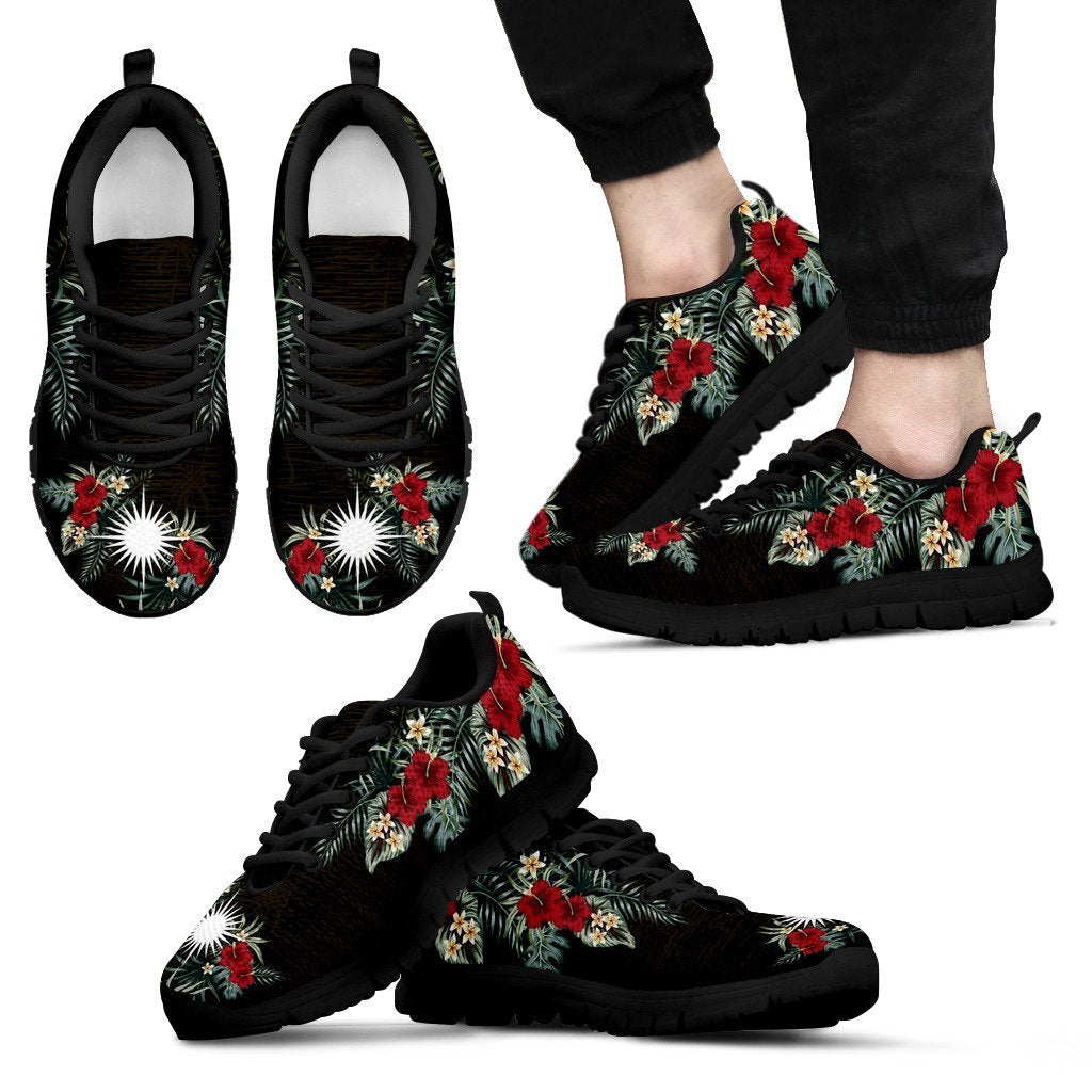 Marshall Islands Hibiscus Sneakers No - Vibe Hoodie Shop