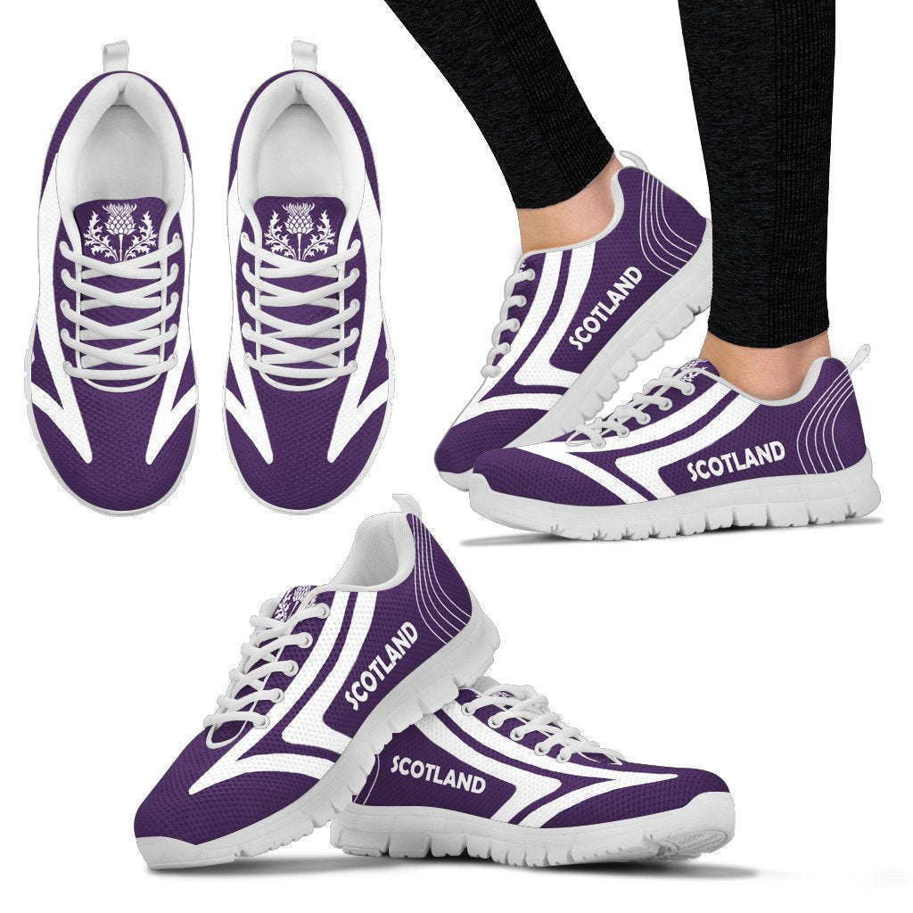 Scotland Shoes - Scotland Thistle Sneakers Ace Purple Version - Vibe Hoodie Shop