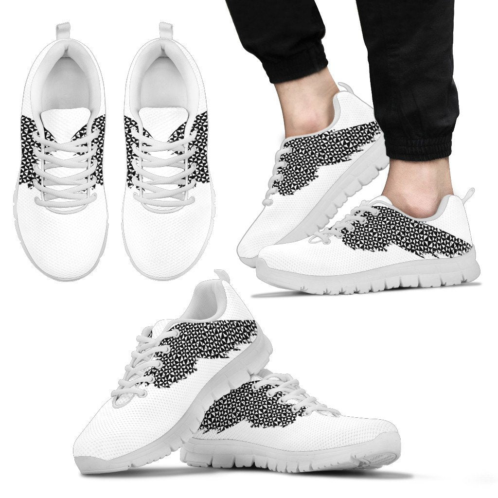 Fiji Tapa Mirror Wings Style Men's / Women's Sneakers (Shoes) - Vibe Hoodie Shop