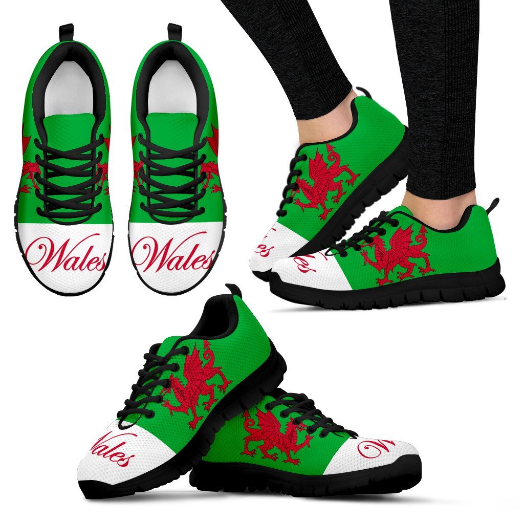 Wales Dragon Men's / Women's Sneakers (Shoes) 02 - Vibe Hoodie Shop