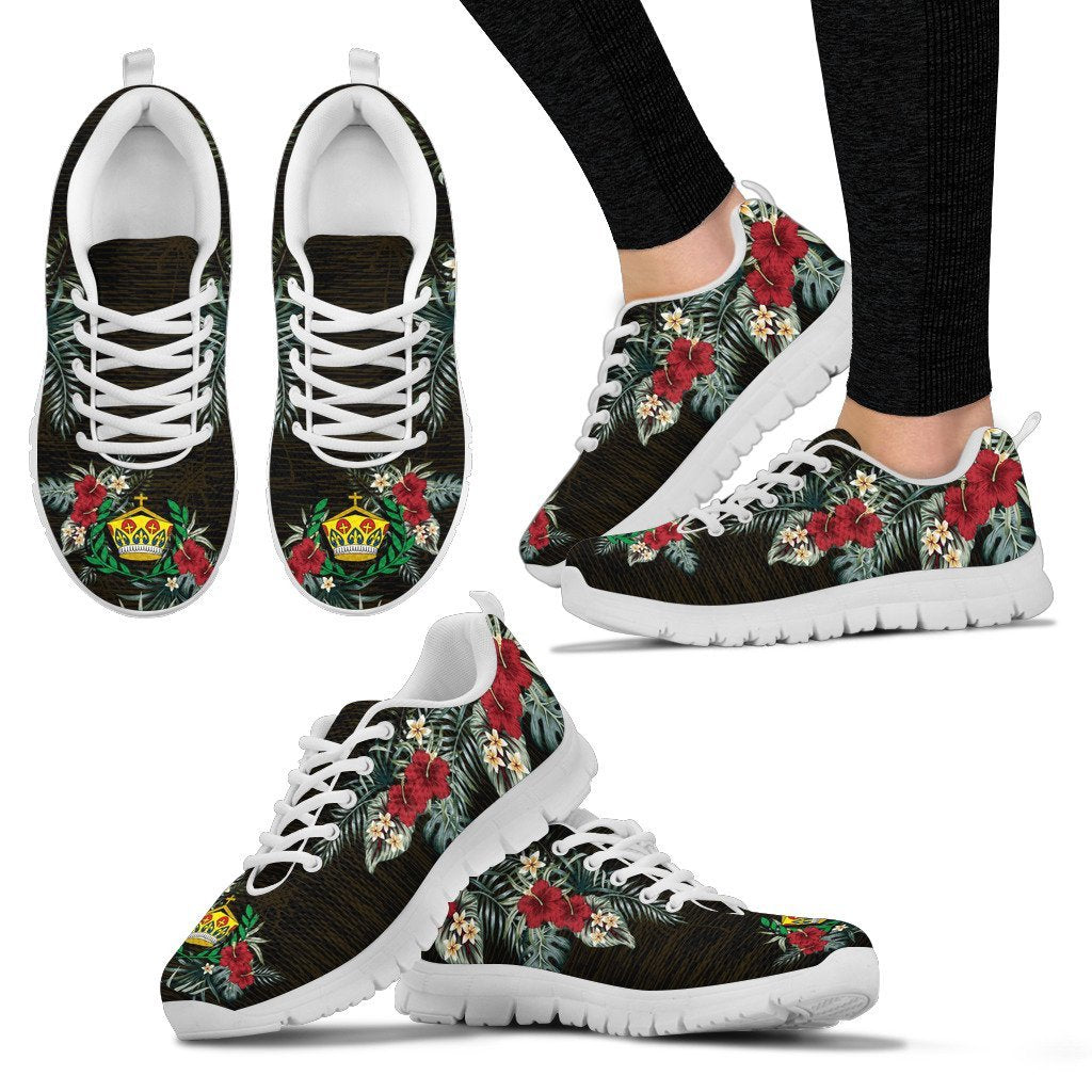 Tonga Hibiscus Sneakers - Vibe Hoodie Shop