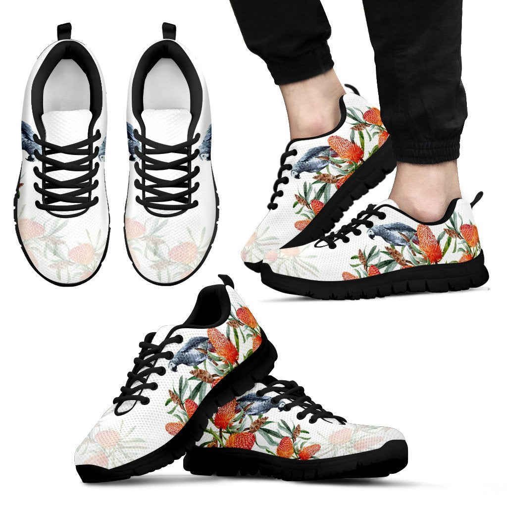 Australia Sneakers - Kookaburra Shoes Waratah Flower - Unisex - Vibe Hoodie Shop