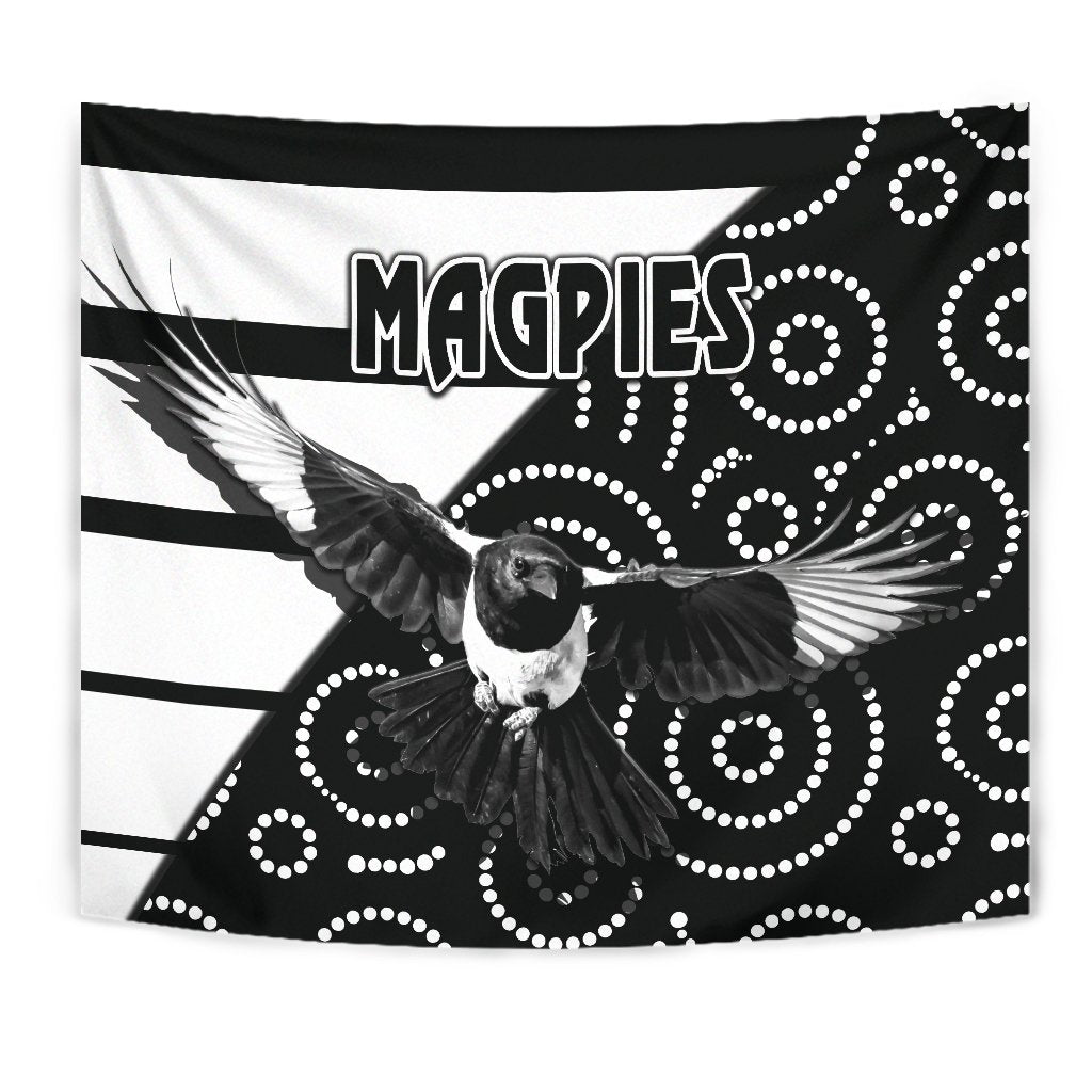 Western Suburbs Magpies Tapestry Simple Indigenous - Vibe Hoodie Shop