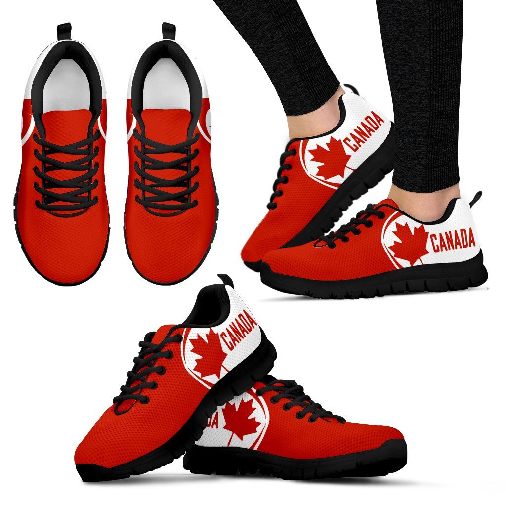 Canada Maple Leaf Sneakers - Circle Style - Vibe Hoodie Shop