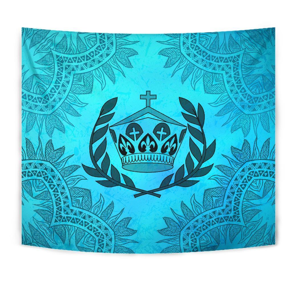 Tonga Tapestry Turquoise - Vibe Hoodie Shop