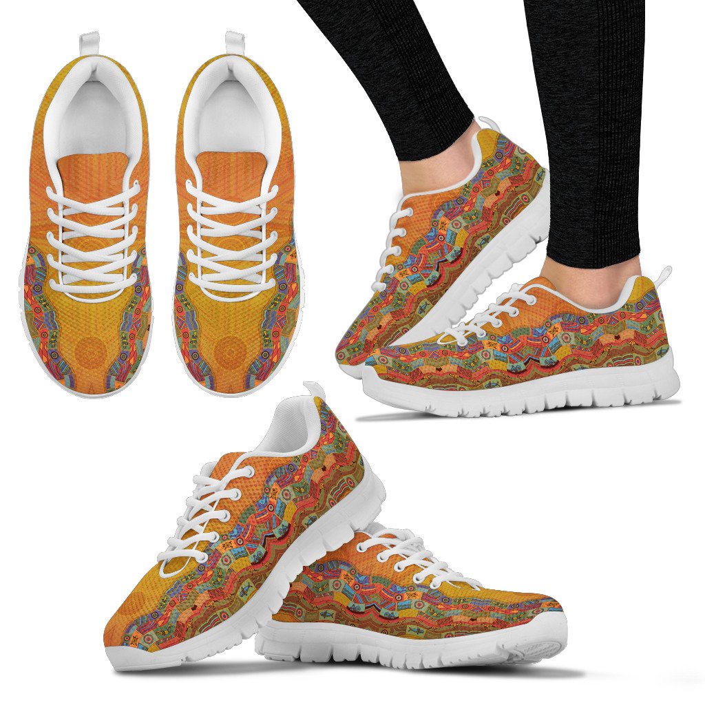 Australia Sneakers - Pattern Symbols Shoes Unisex - Vibe Hoodie Shop