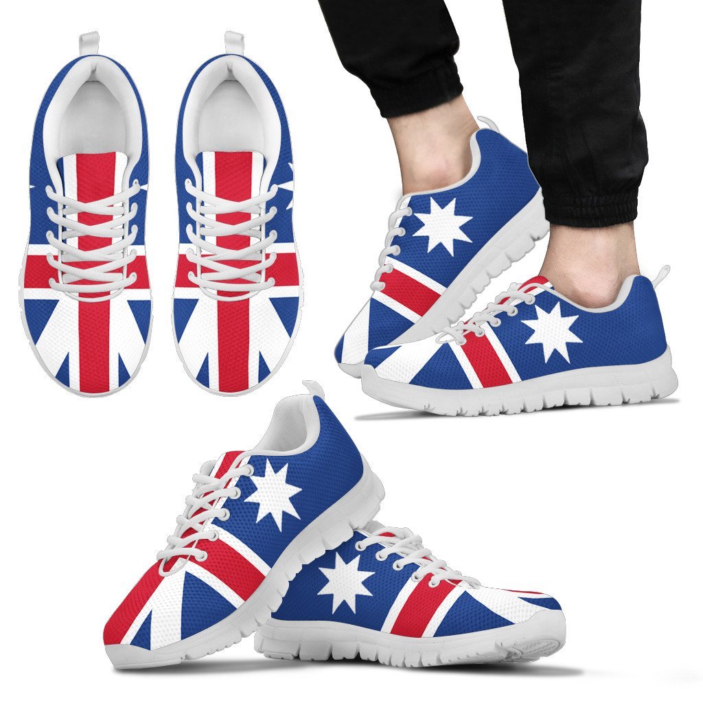 Sneakers - Aus Flag Shoes Aussie Star - Unisex - Vibe Hoodie Shop