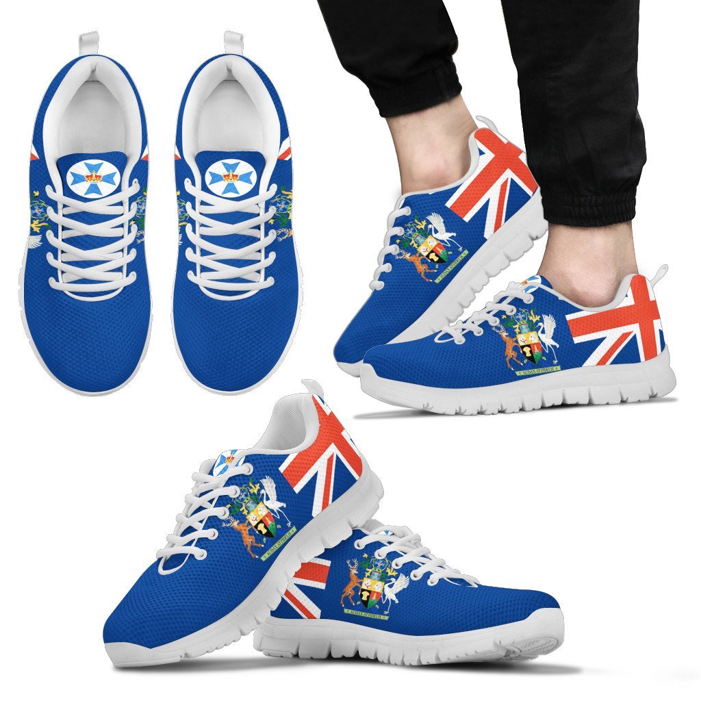 Sneakers - Aus Flag Shoes Queensland Australian Coat Of Arms - Unisex - Vibe Hoodie Shop