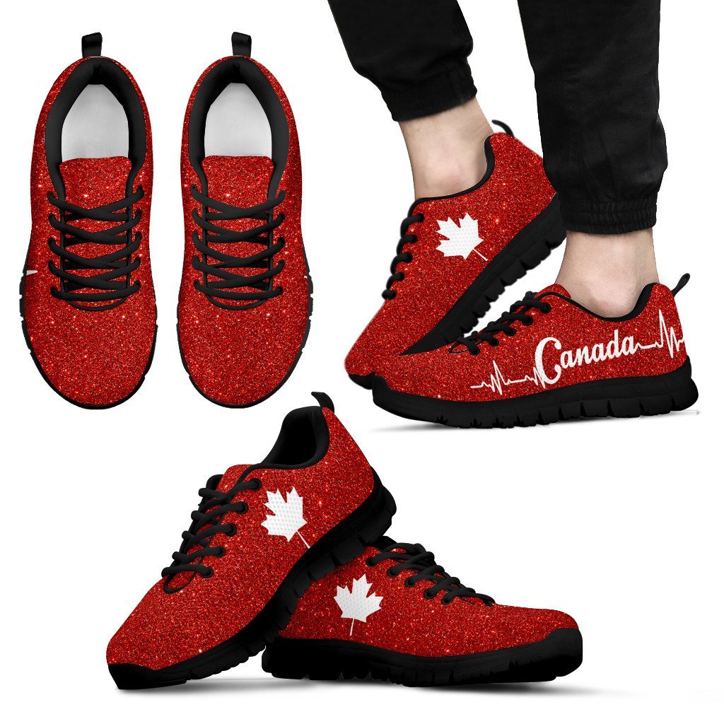 Canada Maple Leaf Sneakers 02 - Vibe Hoodie Shop