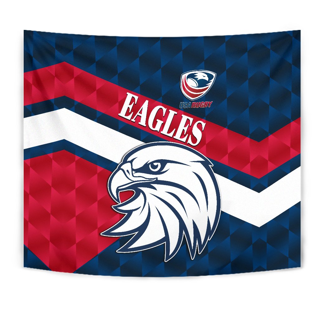 USA Rugby Tapestry Eagles Sporty Style - Vibe Hoodie Shop