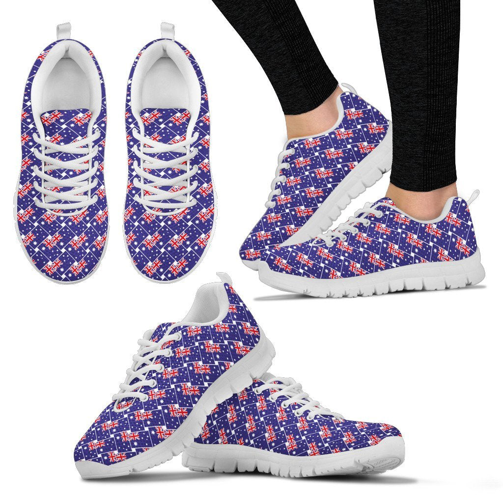 Sneakers - Aus Flag Shoes Seamless - Unisex - Vibe Hoodie Shop